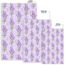 Load image into Gallery viewer, Lavender Pattern Background Area Rug
