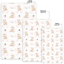 Load image into Gallery viewer, Cute Shiba Inu Heart Pattern Area Rug
