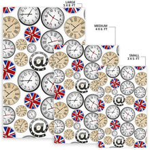Load image into Gallery viewer, Wall Clock UK Pattern Area Rug
