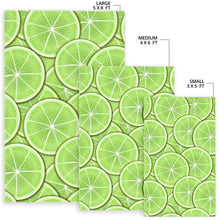 Load image into Gallery viewer, Sliced Lime Pattern Area Rug
