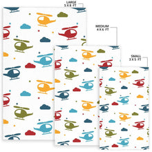 Load image into Gallery viewer, Colorful helicopter pattern Area Rug
