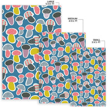 Load image into Gallery viewer, Colorful mushroom design pattern Area Rug
