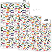 Load image into Gallery viewer, Colorful Dinosaur Pattern Area Rug
