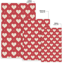 Load image into Gallery viewer, Heart Red Pattern Area Rug
