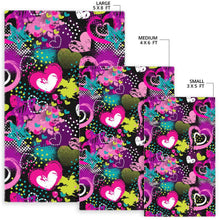 Load image into Gallery viewer, heart dot wave star creative design pattern Area Rug
