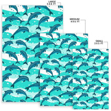 Load image into Gallery viewer, Dolphin sea pattern Area Rug
