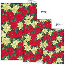 Load image into Gallery viewer, Poinsettia Pattern Print Design POT06 Area Rugs
