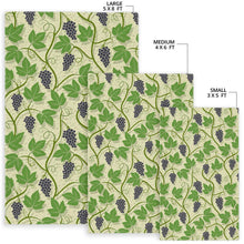 Load image into Gallery viewer, Grape Leaves Pattern Area Rug
