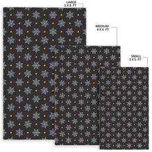 Load image into Gallery viewer, Cobweb Spider Web Pokka Dot Pattern Area Rug
