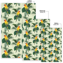 Load image into Gallery viewer, Beautiful parrot palm leaves pattern Area Rug

