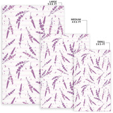 Load image into Gallery viewer, Lavender Pattern Stripe Background Area Rug
