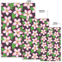 Load image into Gallery viewer, Pink Plumeria Pattern Print Design PM019 Area Rugs
