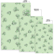 Load image into Gallery viewer, broccoli sketch pattern Area Rug
