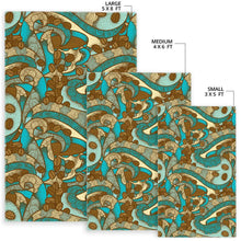 Load image into Gallery viewer, Coffee Bean Pattern Graphic Ornate Area Rug
