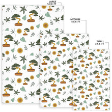 Load image into Gallery viewer, Bonsai Leaves Flower Pattern Area Rug
