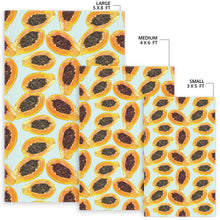 Load image into Gallery viewer, Watercolor papaya pattern Area Rug
