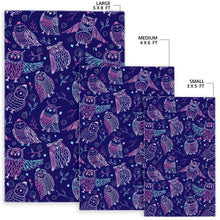 Load image into Gallery viewer, Cute owls pattern boho style ornament Area Rug
