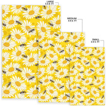 Load image into Gallery viewer, Bee Daisy Pattern Area Rug
