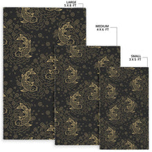Load image into Gallery viewer, Gold Koi Fish Carp Fish Pattern Area Rug
