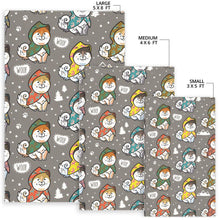 Load image into Gallery viewer, Cute Siberian Husky Raincoat Pattern Area Rug
