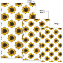 Load image into Gallery viewer, sunflowers design pattern Area Rug
