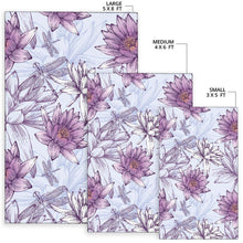 Load image into Gallery viewer, Water Lily Pattern Print Design WL01 Area Rugs
