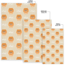 Load image into Gallery viewer, Cute brown pomeranian puppy  Area Rug

