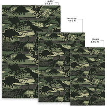 Load image into Gallery viewer, Dinosaur Camo Pattern Area Rug
