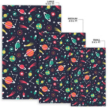 Load image into Gallery viewer, colorful space pattern planet star Area Rug
