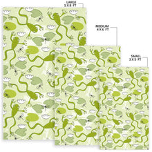Load image into Gallery viewer, Cute frog dragonfly pattern Area Rug
