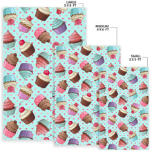 Load image into Gallery viewer, Cup Cake Heart Pattern Area Rug
