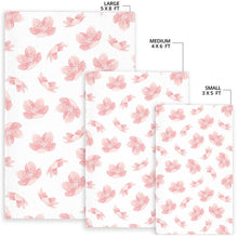 Load image into Gallery viewer, Pink sakura cherry blossom pattern Area Rug
