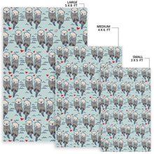 Load image into Gallery viewer, Lovely Sea Otter Pattern Area Rug

