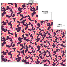 Load image into Gallery viewer, Purple Plumeria Pattern Print Design PM010 Area Rugs
