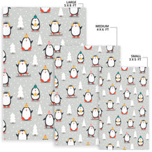 Load image into Gallery viewer, Cute Penguin christmas pattern Area Rug
