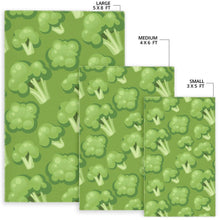 Load image into Gallery viewer, Broccoli pattern green background Area Rug

