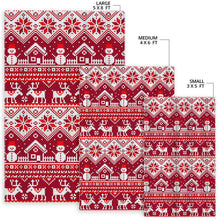 Load image into Gallery viewer, Snowman Sweater Printed Pattern Area Rug
