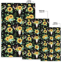 Load image into Gallery viewer, Sunflower Pattern Print Design SF08 Area Rugs
