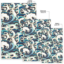 Load image into Gallery viewer, Japanese wave pattern Area Rug
