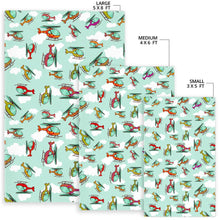 Load image into Gallery viewer, Helicopter design pattern Area Rug
