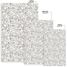 Load image into Gallery viewer, Cocoa beans leaves pattern Area Rug
