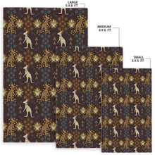 Load image into Gallery viewer, Kangaroo Aboriginal Theme Pattern  Area Rug

