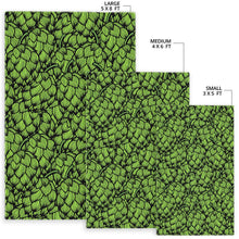 Load image into Gallery viewer, Green hop patternn Area Rug

