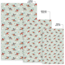 Load image into Gallery viewer, Dachshund Skating Pattern Area Rug
