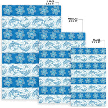 Load image into Gallery viewer, Dolphin Tribal Pattern Area Rug
