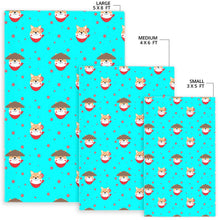 Load image into Gallery viewer, Shiba Inu Japanese Hat Pattern Area Rug
