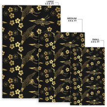 Load image into Gallery viewer, Gold Japanese Theme Pattern Area Rug
