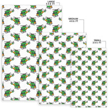 Load image into Gallery viewer, Green Amy Helicopter Pattern Area Rug
