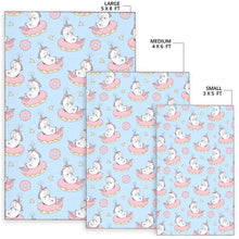 Load image into Gallery viewer, Donut Unicorn Pattern Print Design DN014 Area Rugs
