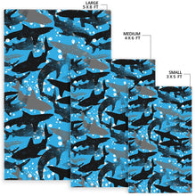 Load image into Gallery viewer, Shark Pattern Background Area Rug
